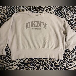 DKNY Beige Logo Sweatshirt